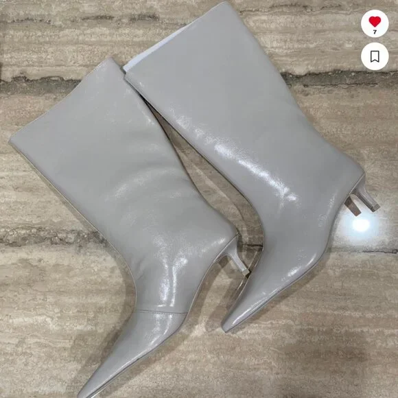 OAK AND FORT KITTEN HEEL BOOTS - Picture 1 of 2